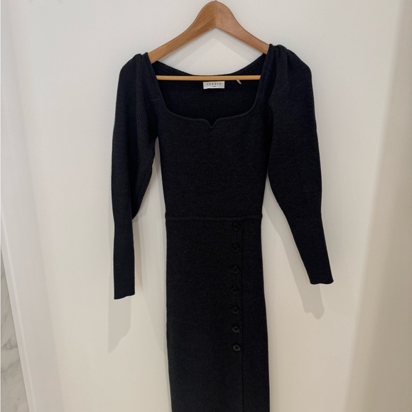 Sandro “Madine” Sweater Dress, Grey, Size 36 - Picture 3 of 8